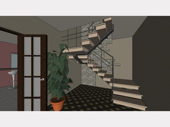 Ход строительства лестница в двухуровневой квартире