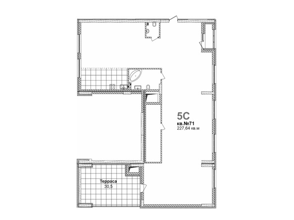 Планировка Студия 227,65 м²