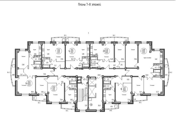 План 7-8 этажей