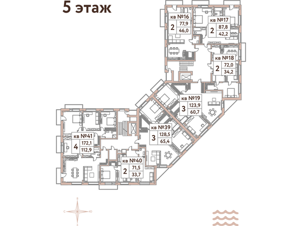 Планировка 5 этажа