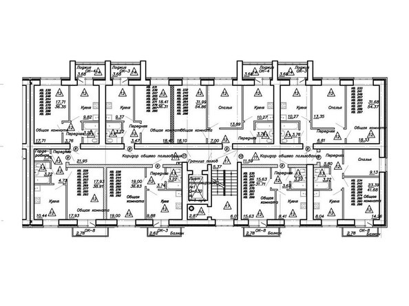 Планировка типового этажа. Блок-секция 4