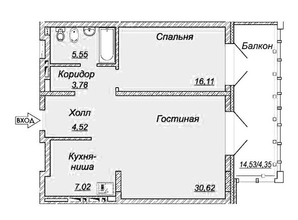 
   Продам 2-комнатную, 73 м², Ладо Кецховели ул, 36

. Фото 8.