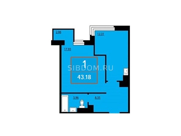 
   Продам 1-комнатную, 43.5 м², Преображенский, дом 12

. Фото 1.