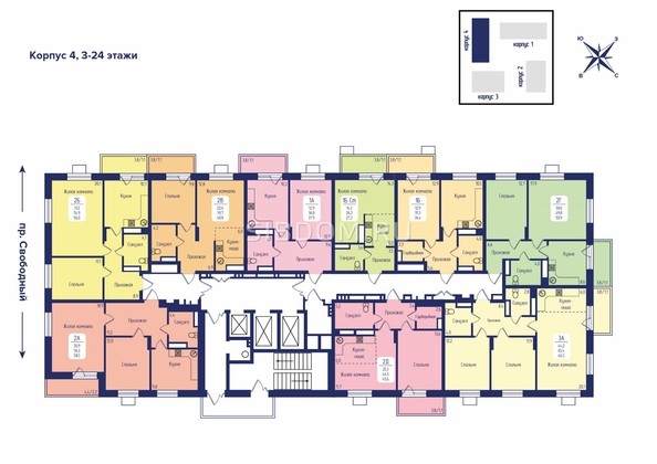 
   Продам 2-комнатную, 56 м², Univers (Универс), 2 квартал

. Фото 2.