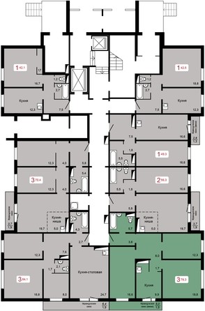 
   Продам 1-комнатную, 49.3 м², Мичурино, дом 2 строение 4

. Фото 13.