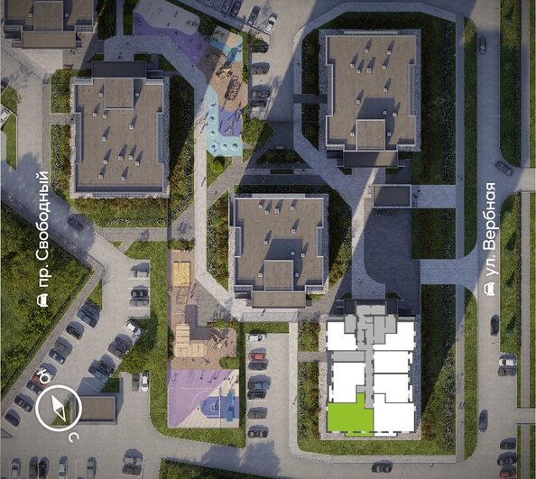
  Продается 3-комн. квартира, 83.2 м², ЖК Белый квартал на Свободном, дом 2
. Фото 2.
