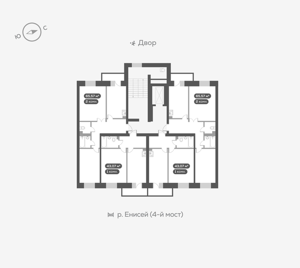 
   Продам 2-комнатную, 65.8 м², Академгородок ул, 78

. Фото 19.