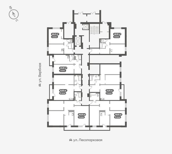 
   Продам 3-комнатную, 71.5 м², Белый квартал на Свободном, дом 3

. Фото 18.