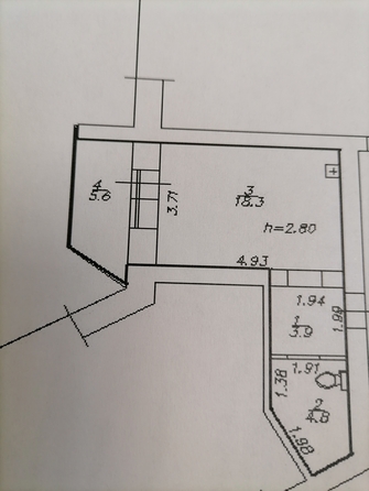 
   Продам студию, 27 м², Ладо Кецховели ул, 17а

. Фото 11.