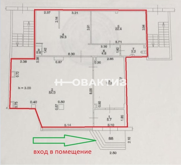 
   Продам помещение свободного назначения, 139 м², 9-й мкр, 21

. Фото 4.