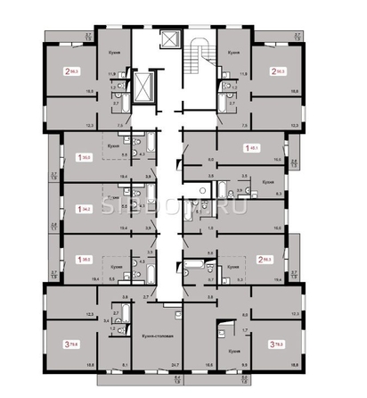 
   Продам 2-комнатную, 56.3 м², 60 лет Октября ул, 90 к2

. Фото 3.