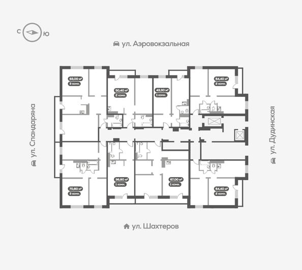 
   Продам 3-комнатную, 83 м², Белый квартал на Спандаряна, 2

. Фото 17.