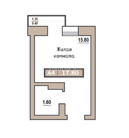 
   Продам студию, 17.8 м², Симфония

. Фото 1.