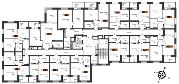 
   Продам 2-комнатную, 41.4 м², Аральская ул, 53

. Фото 2.