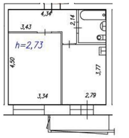 
   Продам 1-комнатную, 35.9 м², Апрельская ул, 1

. Фото 18.