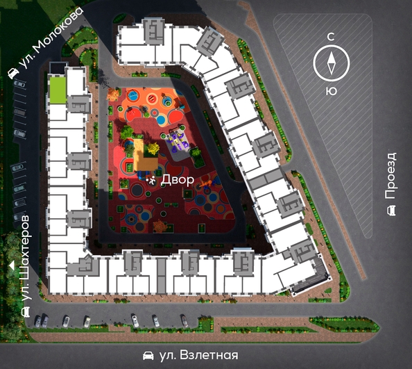 
   Продам 2-комнатную, 68.87 м², Сити-квартал на Взлетной, дом 1

. Фото 1.