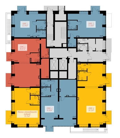 
  Продается офис, 91.12 м², ЖК Биография, дом 2, корп 1
. Фото 3.