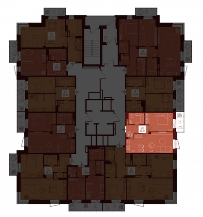 
  Продается 2-комн. квартира, 49.26 м², ЖК АЙВАЗОВSKY (АЙВАЗОВСКИЙ), 2
. Фото 1.