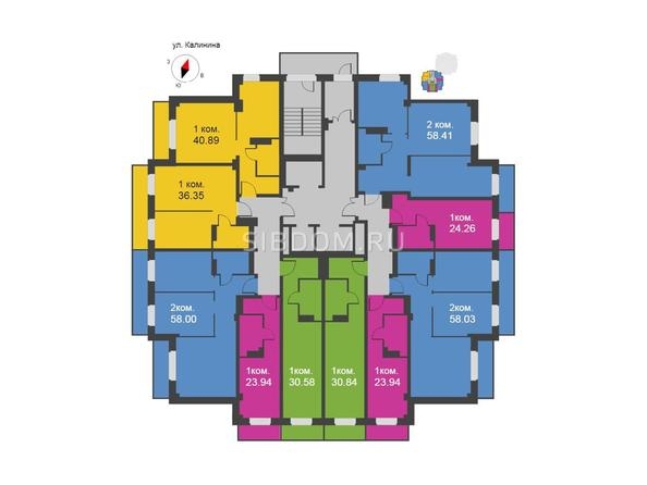 
  Продается 1-комн. квартира, 35.2 м², ЖК Глобус Юг, дом 11
. Фото 2.