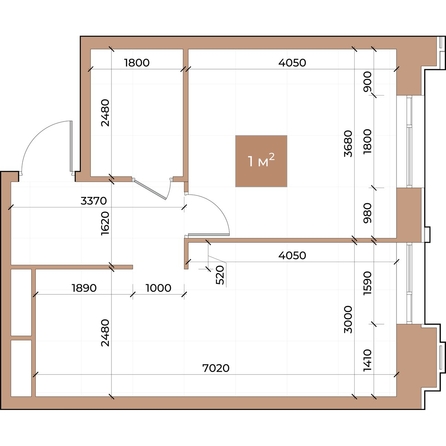 
  Продается 1-комн. квартира, 43.3 м², ЖК Небо над Енисеем, корпус 1
. Фото 3.
