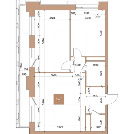 
  Продается 2-комн. квартира, 74.5 м², ЖК Небо над Енисеем
. Фото 3.