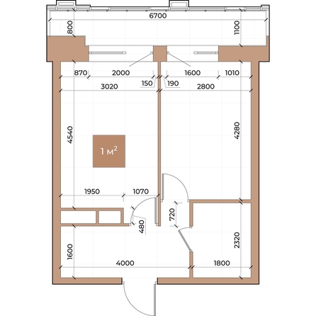 
  Продается 1-комн. квартира, 38.4 м², ЖК Небо над Енисеем
. Фото 3.