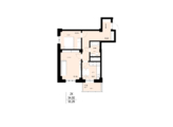 
  Продается 2-комн. квартира, 55.39 м², ЖК ЛЕТО, дом 2
. Фото 1.