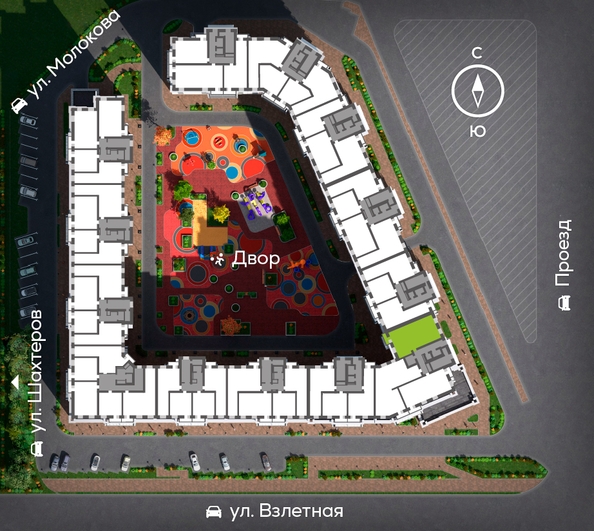 
  Продается 3-комн. квартира, 96.91 м², ЖК Сити-квартал на Взлетной, дом 1
. Фото 1.