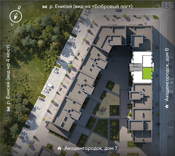 
  Продается 2-комн. квартира, 60.9 м², ЖК Академгородок, дом 8
. Фото 1.