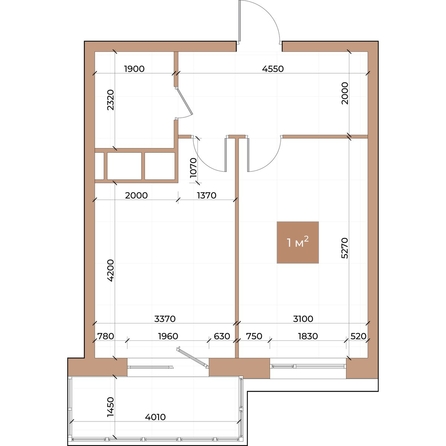 
  Продается 1-комн. квартира, 46 м², ЖК Небо над Енисеем
. Фото 3.