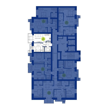 
  Продается 2-комн. квартира, 48.7 м², ЖК Вита-парк
. Фото 2.