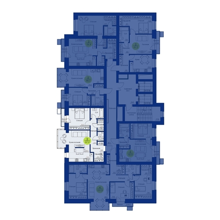 
  Продается 2-комн. квартира, 67.2 м², ЖК Вита-парк
. Фото 2.