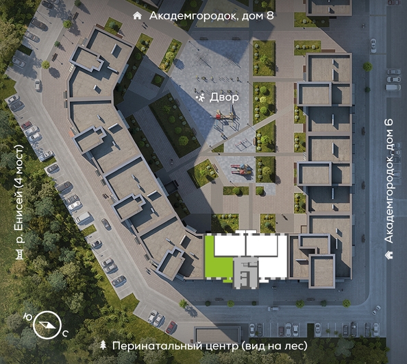 
  Продается 3-комн. квартира, 83.6 м², ЖК Академгородок, дом 7
. Фото 1.