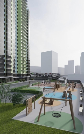 
  Продается 1-комн. квартира, 37.3 м², ЖК Зеленая высотка на Калинина
. Фото 10.
