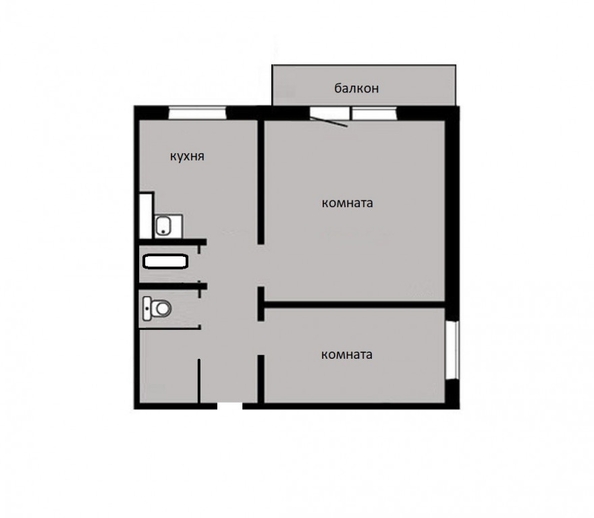 
  Продам 2-комн. квартиру, 40.1 м², Джамбульская ул, д. 19в
. Фото 11.