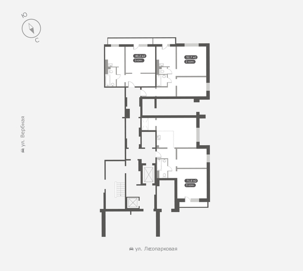 
  Продается 2-комн. квартира, 52.7 м², ЖК Белый квартал на Свободном, дом 4
. Фото 5.