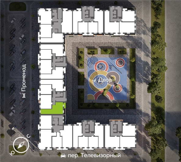 
  Продается 3-комн. квартира, 69.14 м², ЖК Октябрьский, дом 2
. Фото 1.