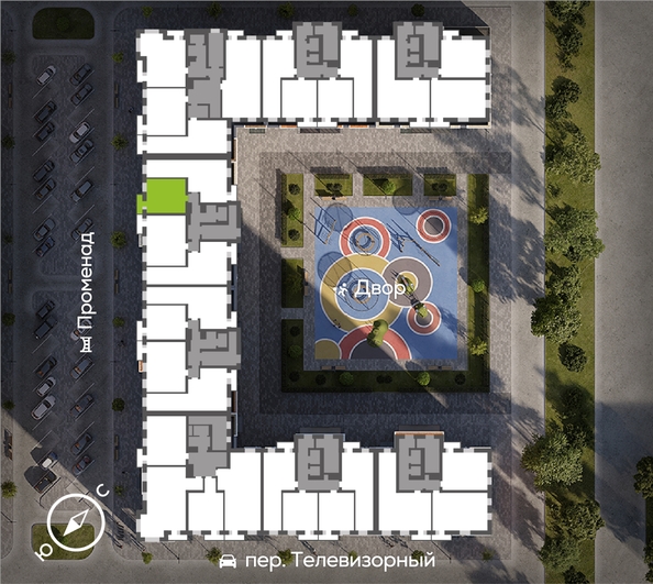 
  Продается 1-комн. квартира, 41.07 м², ЖК Октябрьский, дом 2
. Фото 1.