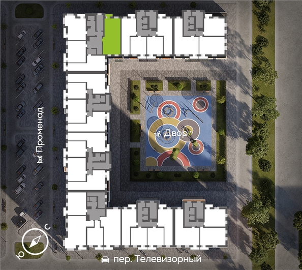 
  Продается 3-комн. квартира, 87.04 м², ЖК Октябрьский, дом 2
. Фото 1.