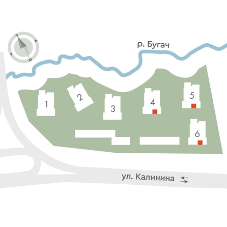 
  Продается 2-комн. квартира, 35.3 м², ЖК Калина Долина, дом 6
. Фото 2.