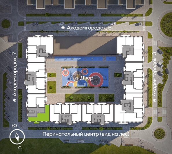 
  Продается 3-комн. квартира, 103.1 м², ЖК Академгородок, дом 5
. Фото 1.