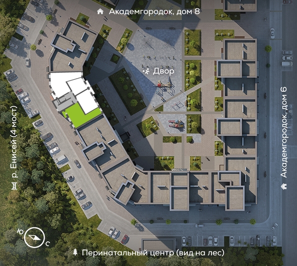 
  Продается 3-комн. квартира, 88.7 м², ЖК Академгородок, дом 7
. Фото 1.