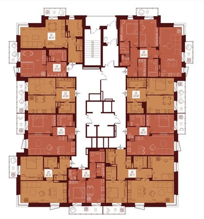 
  Продается 1-комн. квартира 43.99 м², в ЖК АЙВАЗОВСКИЙ-ЕНИСЕЙ, 1. Фото 4.