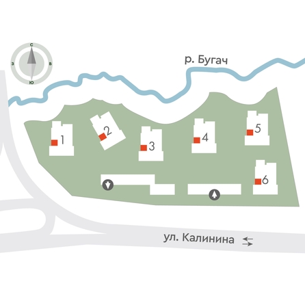 
  Продается 2-комн. квартира 36.8 м², в ЖК Калина Долина, дом 6. Фото 2.