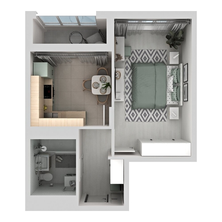 
  Продается 1-комн. квартира 35.1 м², в ЖК Три Клёна, дом 1. Фото 3.