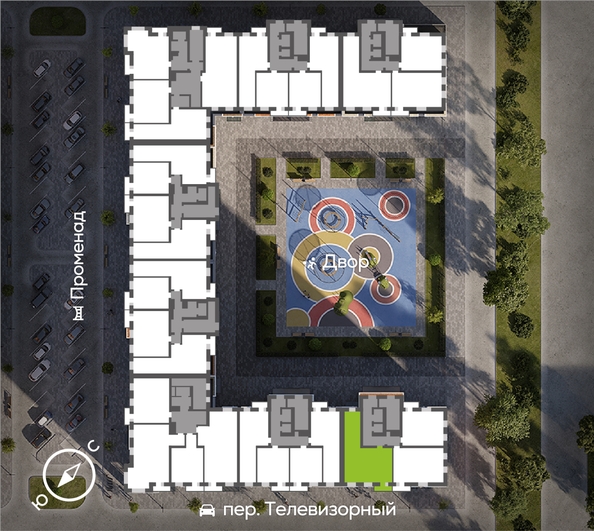 
  Продается 3-комн. квартира 83.26 м², в ЖК ОКТА, дом 2. Фото 1.
