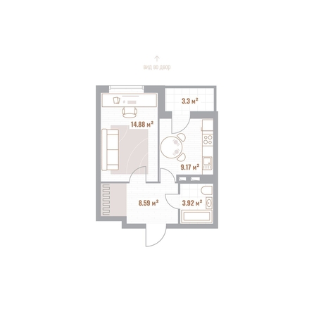 
  Продается 1-комн. квартира 38.26 м², в ЖК Николаевские кварталы. Фото 1.