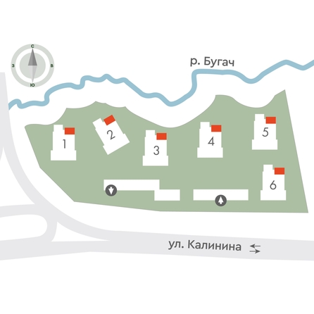 
  Продается 4-комн. квартира 73.2 м², в ЖК Калина Долина, дом 1. Фото 2.