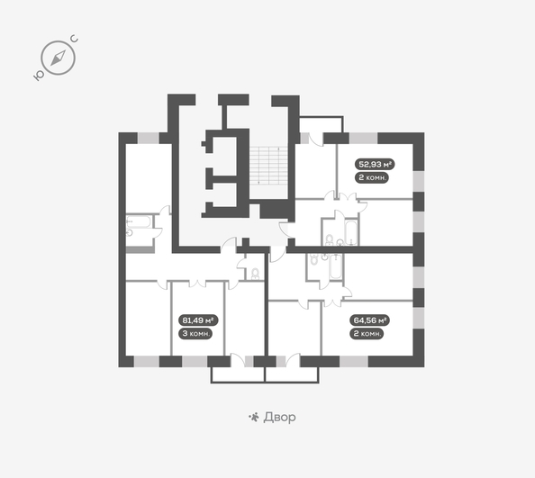 
  Продается 2-комн. квартира 64.56 м², в ЖК ОКТА, дом 2. Фото 5.