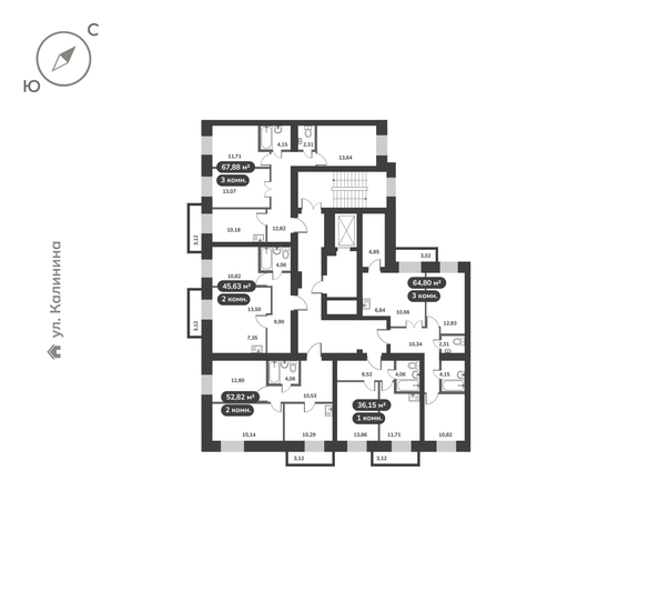 
  Продается 1-комн. квартира 36.15 м², в ЖК Времена, 1 этап. Фото 5.